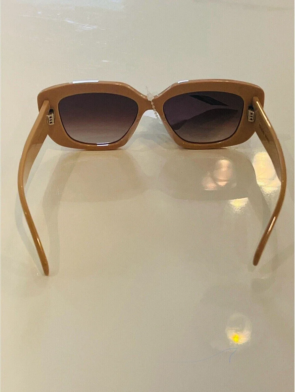 $510 CELINE PARIS CL40216U 57F Shiny Solid Nude Sunglasses